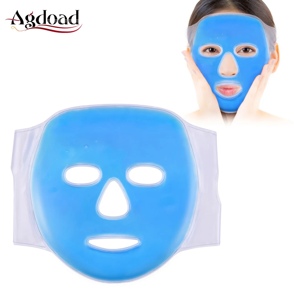 1 шт., холодная гелевая маска для лица, ледяной компресс, охлаждающая маска для всего лица, против усталости, расслабляющая подушечка с холодным пакетом для мужчин и женщин, инструмент для ухода за лицом