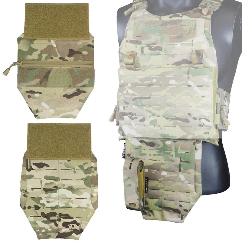 

Tactical Abdominal Bag Military Vest Laser Cutting Molle Pouch Expansion Conversion Protect Bag Accessories