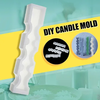 

3D DIY Handmade Candle Mold Silicone Mold Aroma Candle Making Crafts Model Reusable Tray Wax Melts Soap Resin Moulds 4 Types