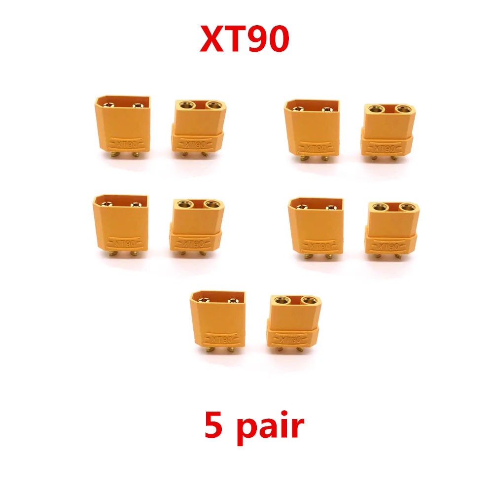 10/20 штук XT60 XT-60 XT30 XT90 T штекер Женский Пуля инструменты для наращивания волос Вилки провод с силикатной гелевой обмоткой для Батарея(5/10 пар - Цвет: XT90 5 pair