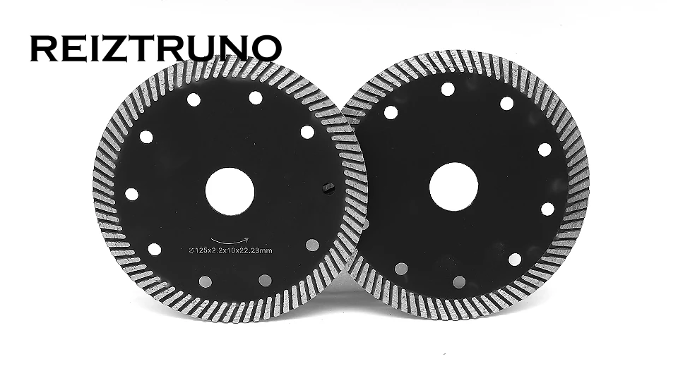 REIZTRUNO 125mm Премиум-качество алмазный пильный диск 5-дюймовый лезвие алмазных резцов для мясорубки-Гранит камень и Мрамор резки 10 мм сегмент
