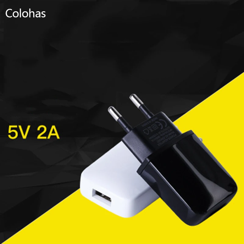 

Colohas USB Wall Charger 5V2A EU Plug Adapter For Samsung Xiaomi mi 8 Huawei iphone Travel Mobile Phone Charger