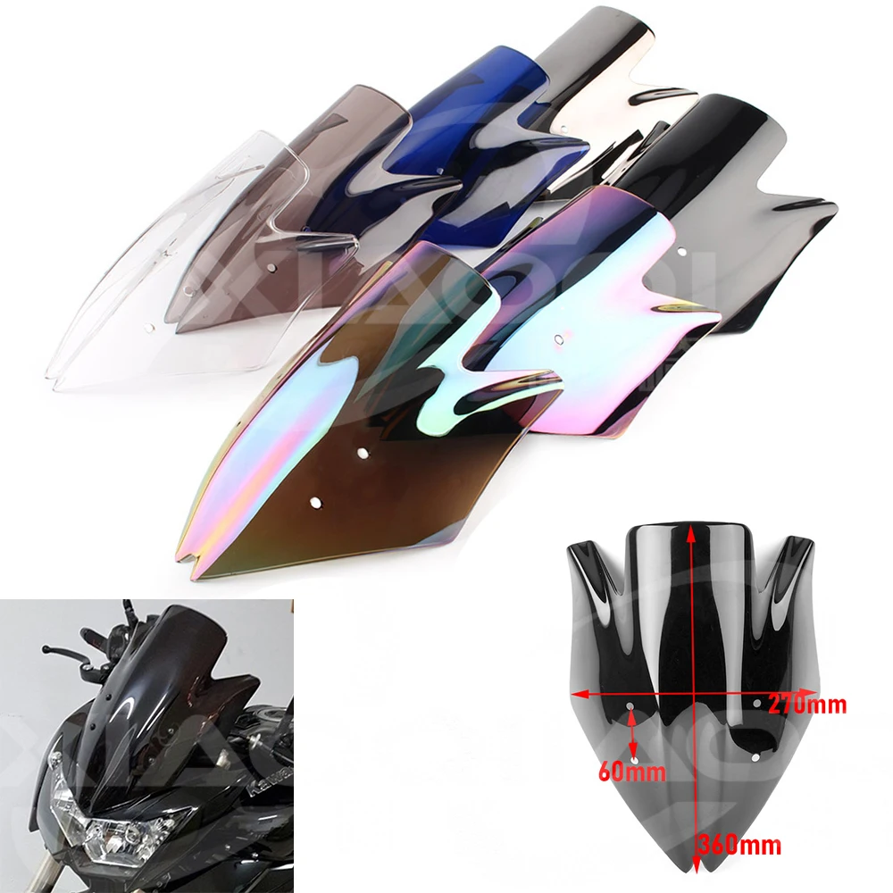 Дефлекторы для лобового стекла мотоцикла Kawasaki Z1000 2007 2008 2009 Z 1000 черный Иридиевый