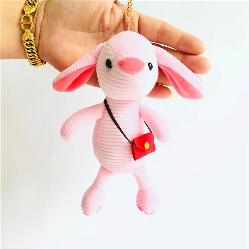 20 см детская утка, мышь Кролик Лягушка слон собака рюкзак мягкие милые Мультяшные игрушки животные плюшевые игрушки для детей в полоску