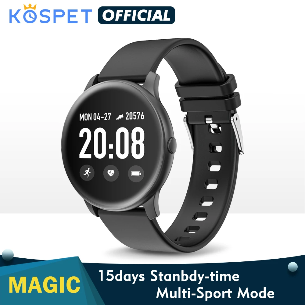 Смарт часы KOSPET Magic для мужчин монитор сердечного ритма кровяное давление фитнес