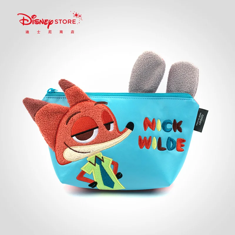 

Original Disney Judy Nick Multifunctional Cute Double-sided Portable Storage Cosmetic Bag Female Multi-layer