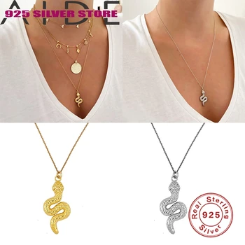 

Aide 925 Sterling Silver Zircon Crystal Pearl Pendant Choker Snake Necklace Transparent Fishing Line 2020 Fine Jewelry For Male