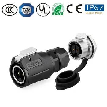 

Waterproof Connector Conductor Cable Plug Socket M16 2 Pin Dust-proof Connector High Performance Engineering Plastics+Metal