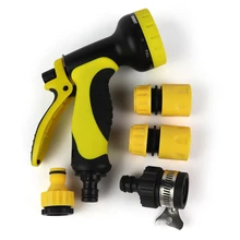 5 в 1 шланга 10 узоров мульти-функциональный душ пневматический распылитель губка для мытья автомобиля Садоводство полив растений цветы трава для сада