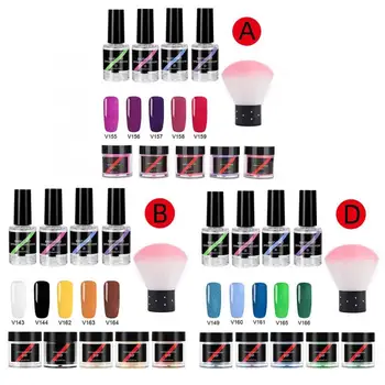 

Nail Art Set Acrylic Powder Poly Gel Nails Dipping Powder Nail Art Decoration Manicure Kit Set