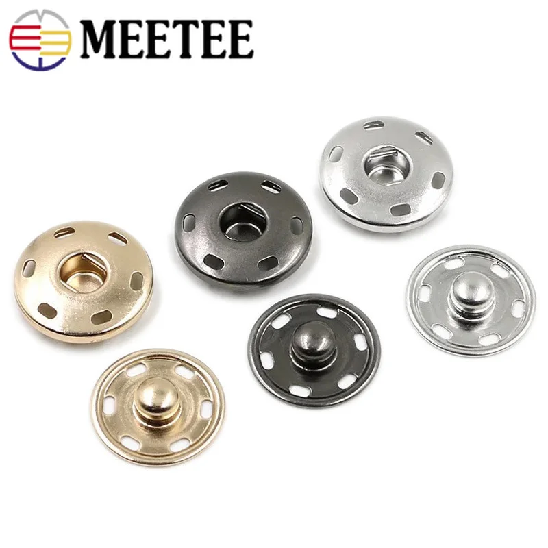 Meetee 10 комплектов мм 21 23 25 металлическая застежка рубашка пальто невидимая тонкие