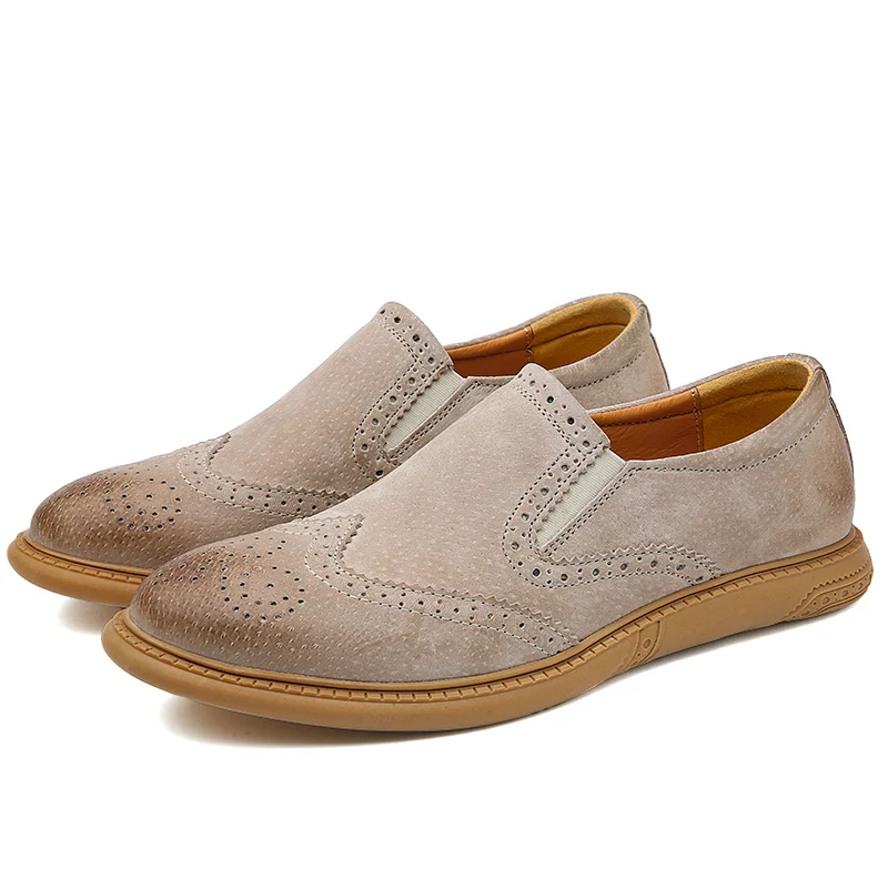 New Quality Leather Men's Shoes Four Season Leisure Classic Carved Retro Men's Leather Shoes Large Size38-46 Zapatos De Hombre %