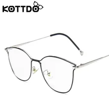 KOTTDO, Модные Винтажные оптические очки, близорукость, прозрачные линзы, очки для женщин, металлические очки, женская дизайнерская оправа для очков
