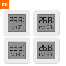 4 pcs Xiaomi Mijia Thermometer 2 Bluetooth Smart Home Temperature Humidity Sensor with LCD Screen Digital Moisture Thermograph