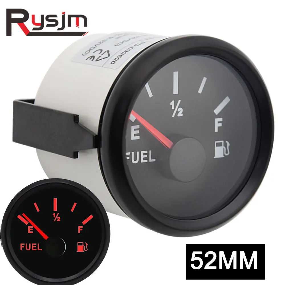 52 мм датчик уровня топлива индикатор морской лодки бак 12/24 в черный 0 190 240 33 Ом