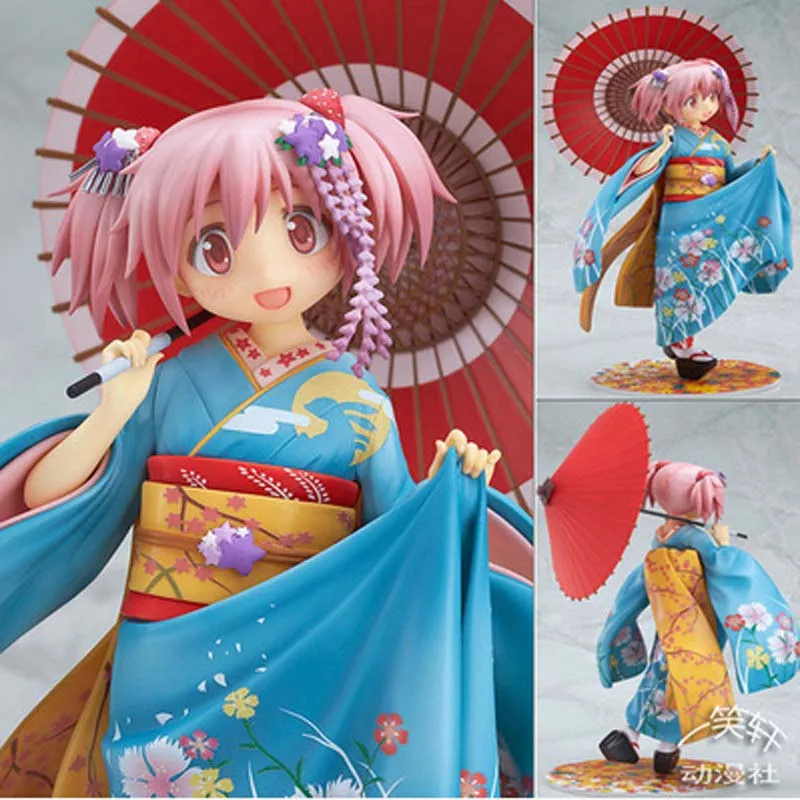 Экшн фигурки аниме кимоно Puella Magi Madoka Magica Kaname Красивая статуя для девочек игрушки