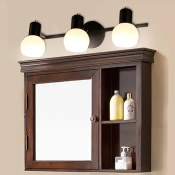 

American Style LED Cabinet mirror front light Modern bathroom toilet make-up mirror cabinet lamp living room wall lights WF1023