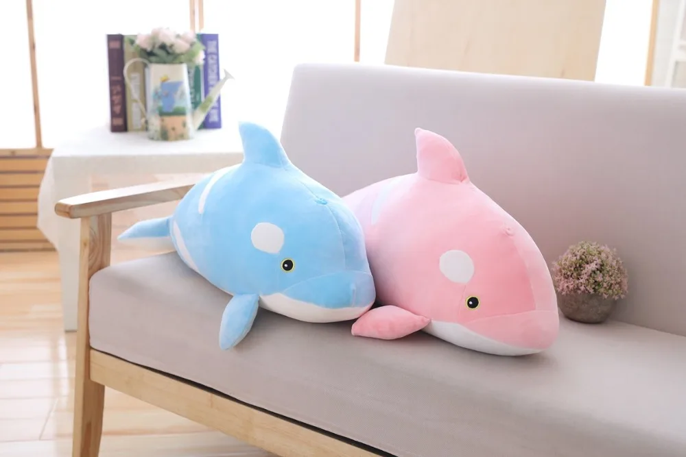70 см 85 см Kawaii КИТ розовый синий кит мультфильм диван в виде животного кровать Nap подушка кукла для влюбленных детские игрушки