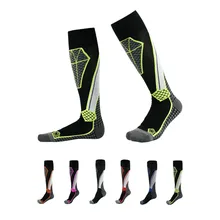 Мужские и женские зимние шерстяные толстые теплые термальные спортивные носки для занятий на открытом воздухе, велоспорта, катания на лыжах, футбола, сноуборда, термо-носки, походные Лыжные носки