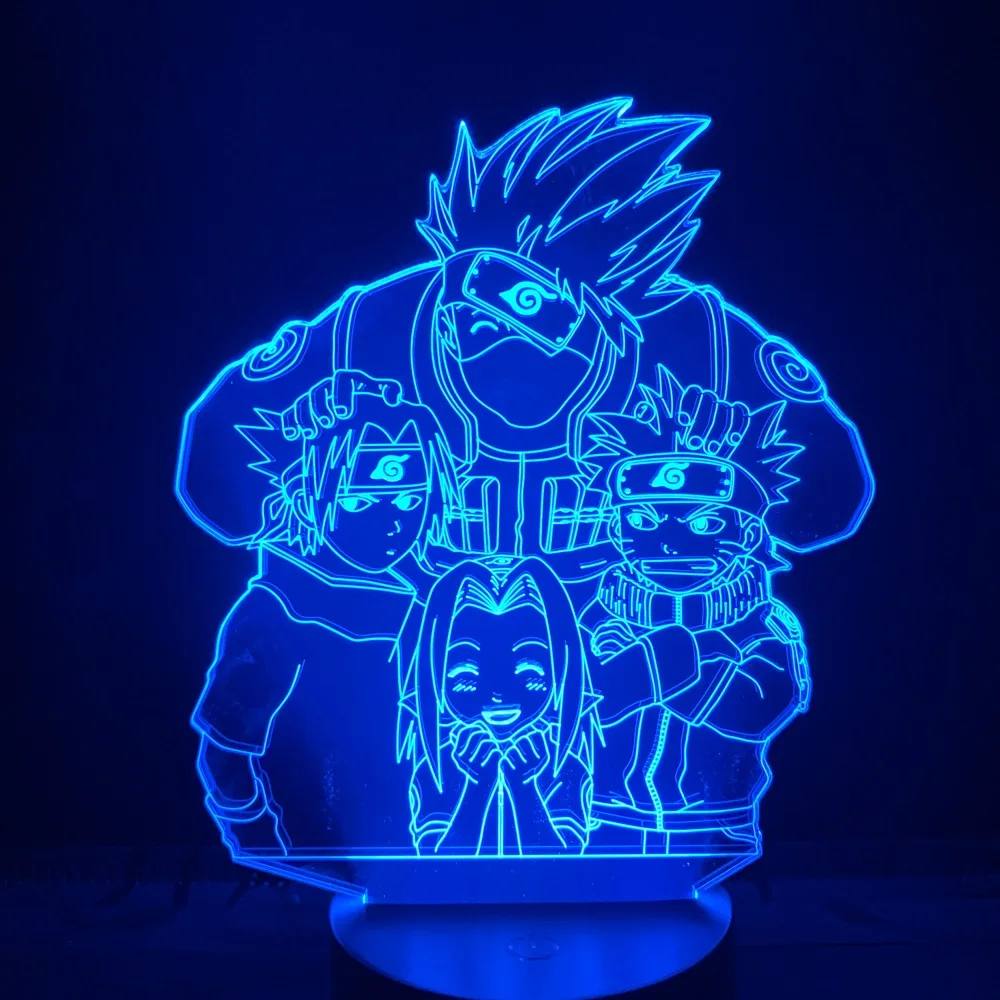 3d Led Night Light Sensor Anime Lamp Kakashi Naruto Uzumaki Naruto For Friendship Lamp Nightlight 3d Table Lamp Decor Xiao Yeezy Led Night Lights Aliexpress