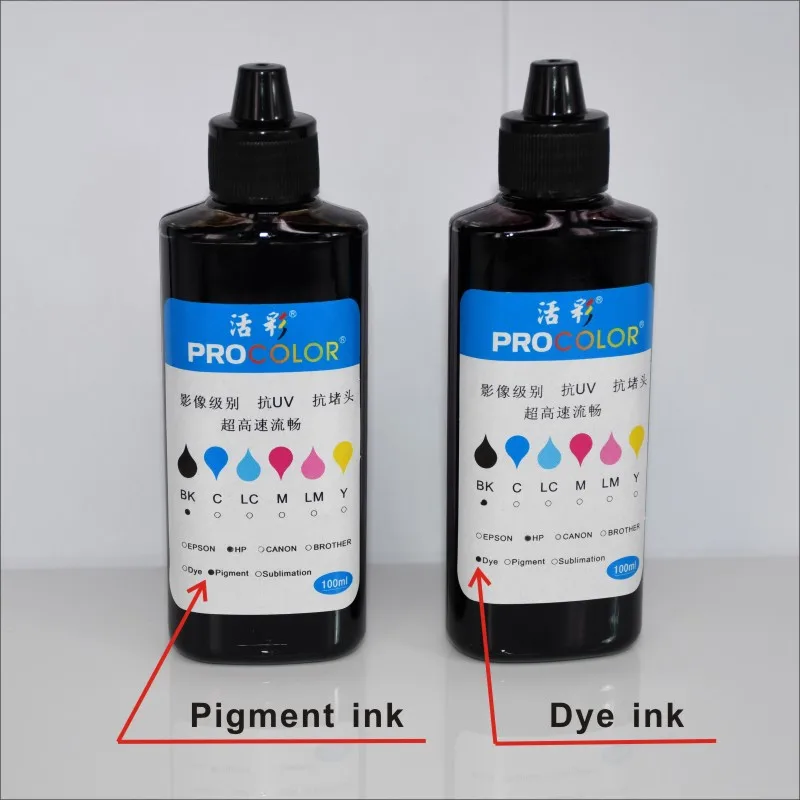 PROOLOR-Aliiexpress-TAOBAO-hp染料墨水-颜料墨水如何区分