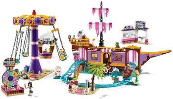 

New Lepining Friends Set Amusement Park Fit for Legoingly Friends 41375 Model Building Block Bricks Toys For Christmas Gifts