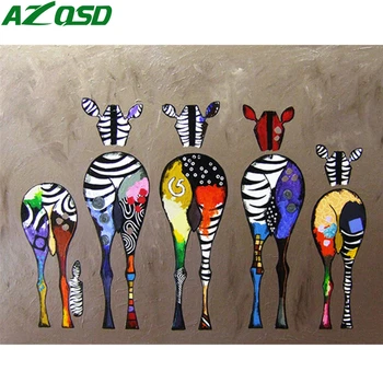 

AZQSD DIY Paint By Numbers Animals Drawing On Canvas Home Decoration Coloring By Numbers Acrylic Paint Horse Handpainted Gift