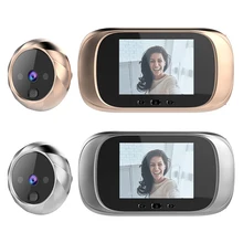 Sonnette digitale intelligente avec écran couleur LCD de 2.8 pouces, Vision nocturne, caméra vidéo pour porte extérieure
