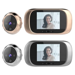 2.8 polegada lcd tela colorida campainha digital inteligente eletrônico olho mágico visão noturna visor da câmera de vídeo porta ao ar livre campainha