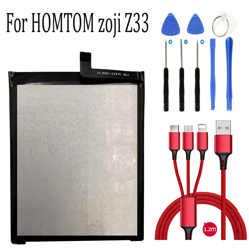 100% Новинка для HOMTOM zoji Z33 аккумулятор 4600 мАч ZOJI смартфон + USB кабель набор