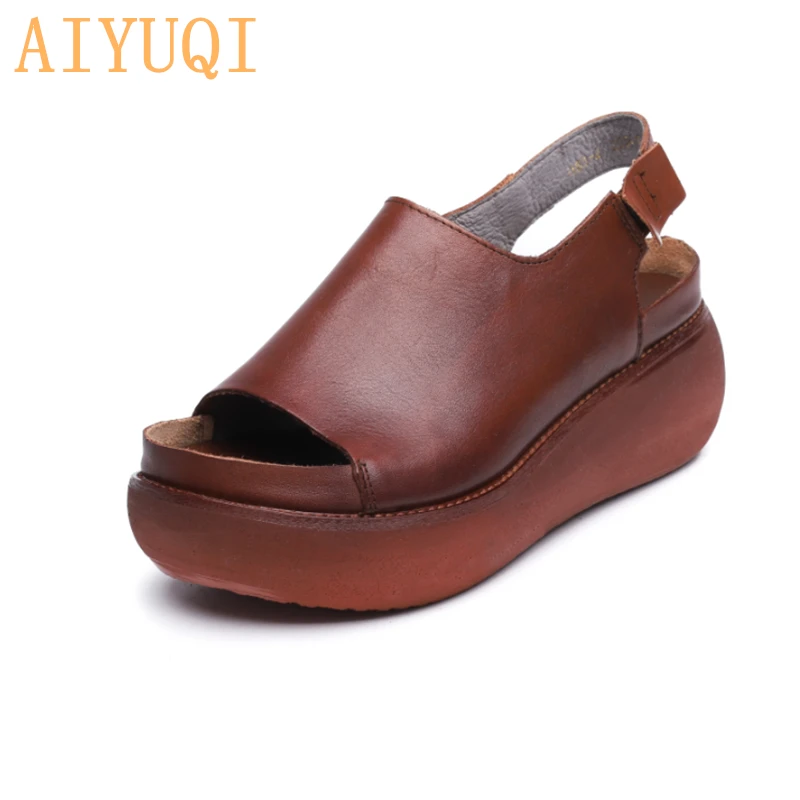 women's european leather sandals