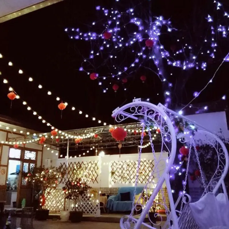 

20 LEDs Round Ball String Light Plug In Bulb Waterproof Holiday Party Home Porch Q84D for LED