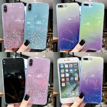 

50pcs/lot For iPhone XS Max XR Gradual Change Sparkling Dynamic Liquid Glitter Luxury Case For iPhone 8 Plus 7 Plus 6S Plus