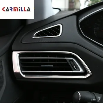 

4Pcs/Set Car Air Vent Outlet Sticker for Peugeot 308 308s 2015 - 2019 2th T9 SW Front Air Conditioning AC Outlet Cover Trim