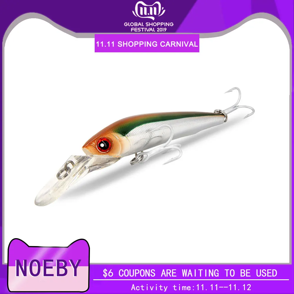 NOEBY рыболовные приманки NBL9093 Minnow приманка 140 мм/50 г 180 мм/98 жесткая Тонущая 7 9 м