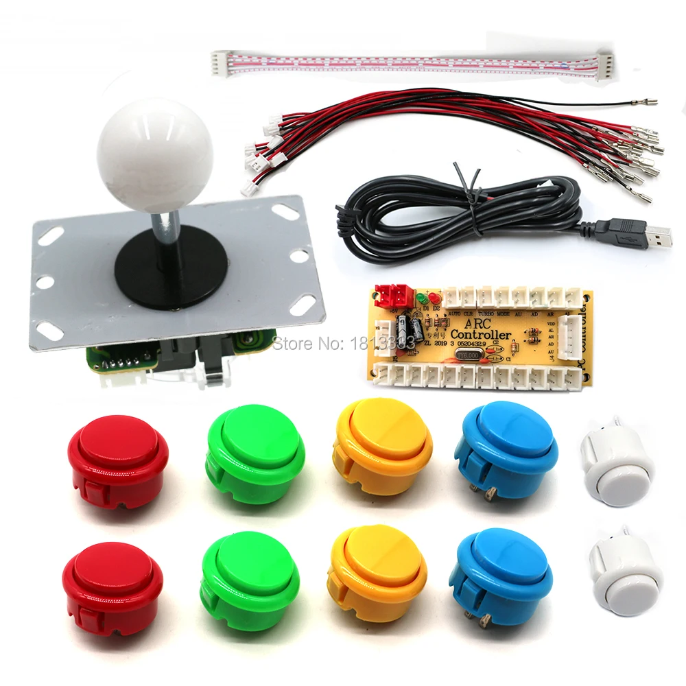 Аркадная игра DIY Kit Нулевая задержка USB Кнопка на плате контроллер Джойстик | Отзывы и видеообзор