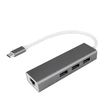 Usb type C к LAN Ethernet адаптер USB C к RJ45 3 порта концентратор проводной сети адаптеры разъем конвертер Usb удлинитель гаджеты