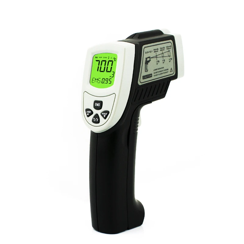 

Hot Sale Smart Sensor Digital LCD Handheld Infrared Thermometer AS852N Temperature Meter High Precision Non Contact IR Pyrometer