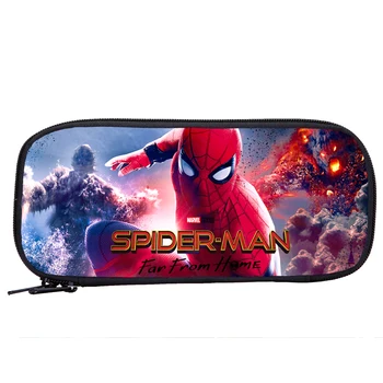 

Spiderman Pencil Case Super Hero Far From Home School Box Pencils Pouch Stationery School & Office Supplies Large Capacity