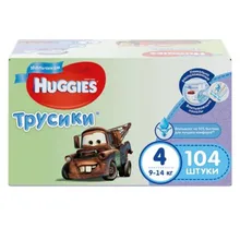 Трусики для мальчиков Huggies 4(9-14 кг) 104 шт
