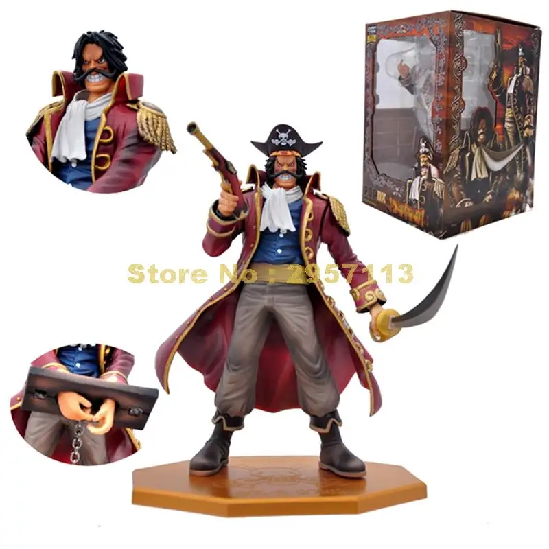 Аниме one piece gol d roger ПВХ фигурка Коллекционная модель 26 см игрушка | Игрушки и хобби