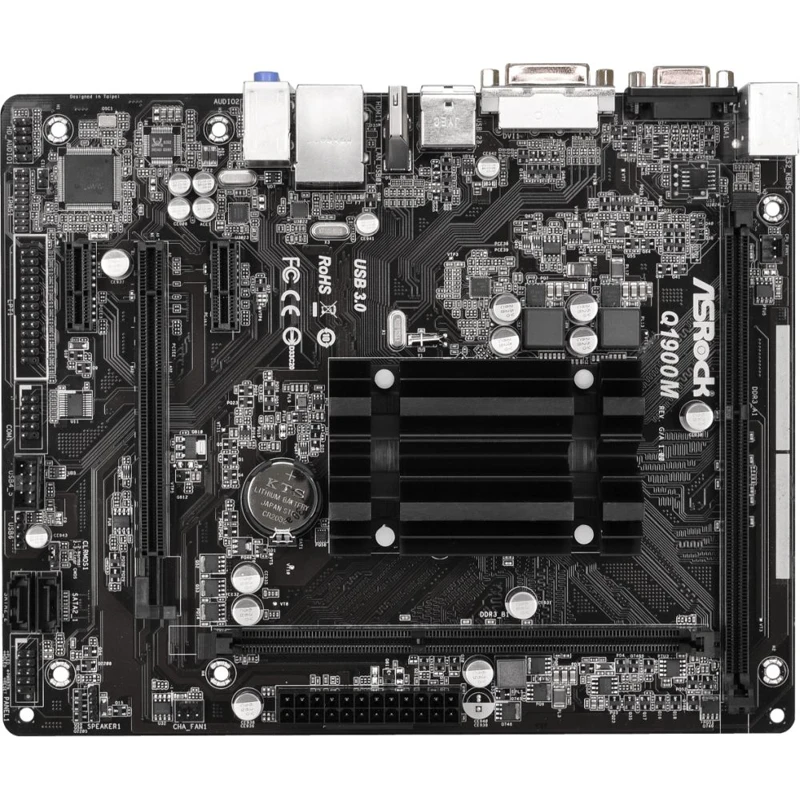 Motherboard ASRock Q1900M mATX AC'97 8ch(7.1) GbLAN+ VGA+ DVI+ HDMI