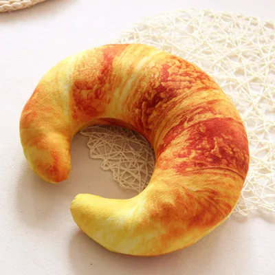 Cartoon Officer Worker Lunch Break Pillow U Shape Creative Plants Shrimp Plush Pillow Back Cushion Gift Soft Stuffed Doll