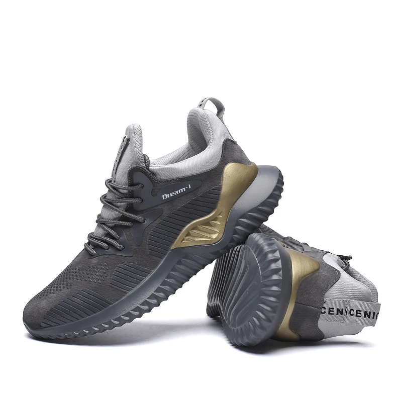 Мужские кроссовки Повседневная мужская обувь Замшевая дышащая Ультралегкая