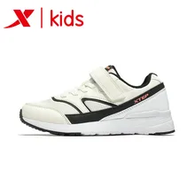 Xtep/спортивные кроссовки для отдыха на липучке для девочек; удобная прогулочная обувь для студентов; Детский Светильник; детская спортивная обувь из сетчатого материала; 681114329178