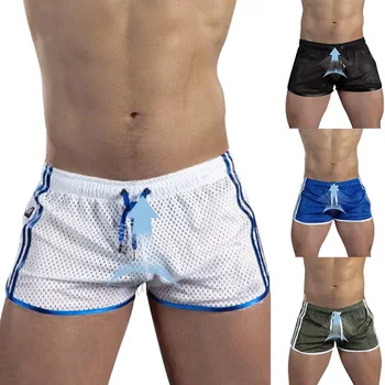 

Men Fashion Shorts 2020 Men Fitness Bodybuilding Shorts Men Mesh Breathable Quick Drying Beachwear Men Casual Joggers Sportswear