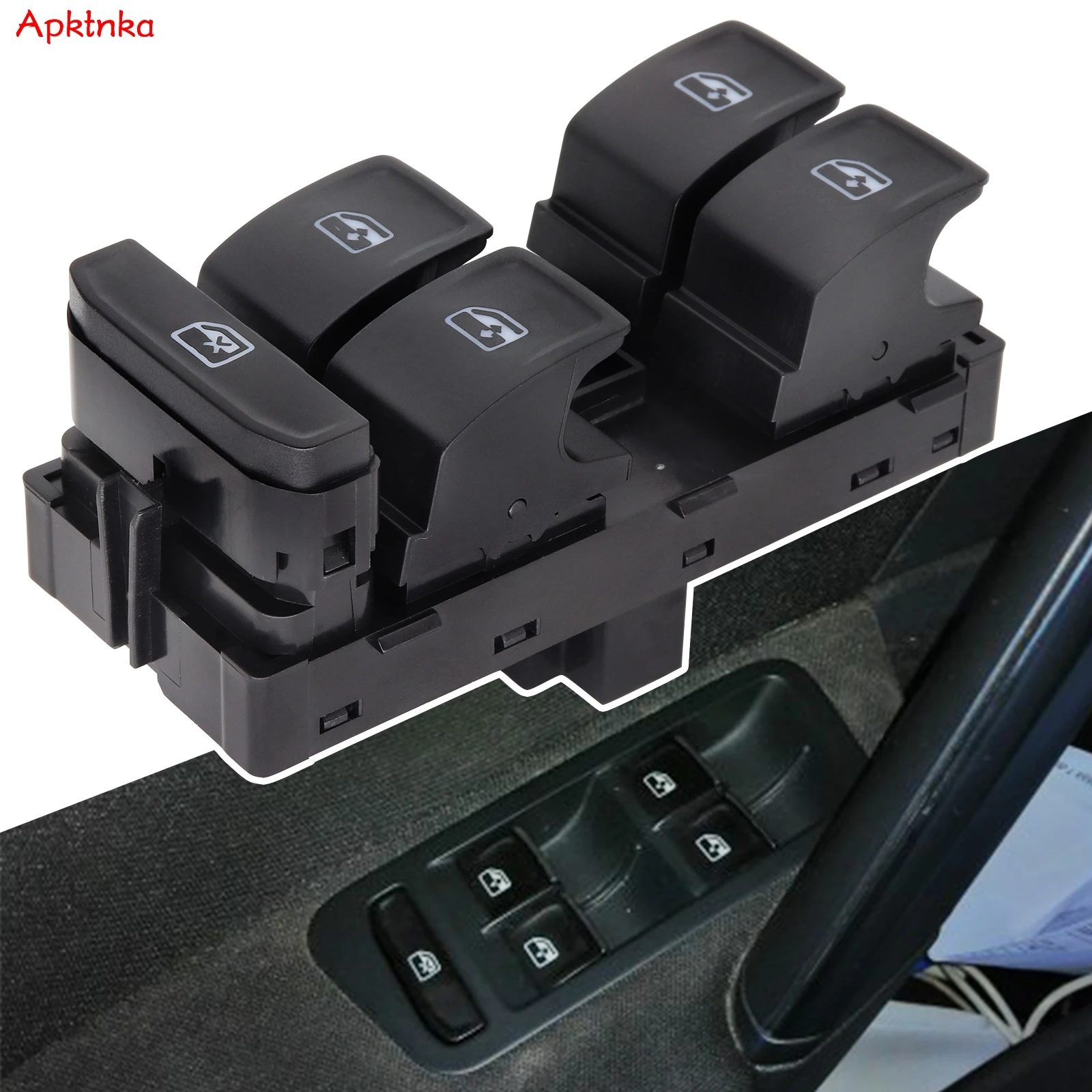 

Apktnka Electric Power Door Driver Side Window Main Control Switch Button For VW Golf MK7 Passat Tiguan For SEAT Leon 2014-2018