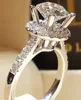 925 Sterling Silver Ring Simulation Diamond CZ Ring, Suitable For Female