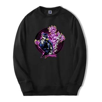 

Kujo Jotaro Men JOJO Sweatshirt Hoodies Star Platinum Autumn Japan Anime Hoodie Jojo's Bizarre Adventure Dio Cool Streetwear