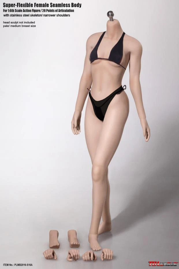 TBLeague SUPER FLEXIBLE 素体 PLMB2016-S16A TBLeague S16A 1/6 Phicen Model Mid Chest Female Seamless